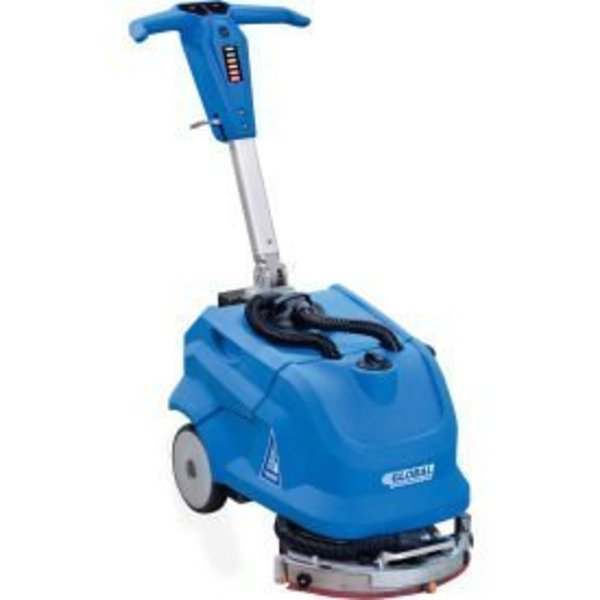 Global Equipment Auto Battery Floor Scrubber, 13" Cleaning Path Z090076